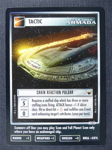 Chain reaction pulsar - pulsar, armada